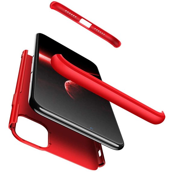 Apple iPhone 11 Kılıf CaseUp Triple Deluxe Shield Kırmızı 3